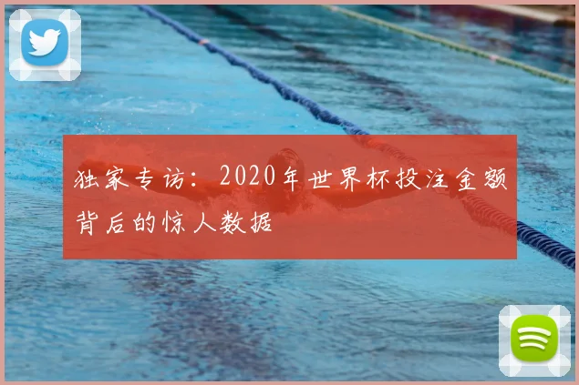 独家专访：2020年世界杯投注金额背后的惊人数据